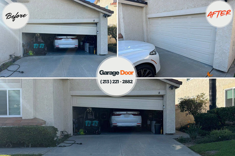 Before and after: garage door repair Marienville, PA